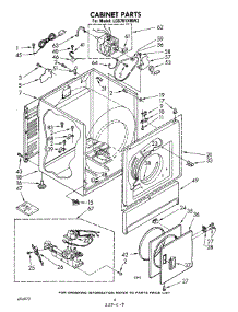 03 - Cabinet parts for Whirlpool Dryer LG5781XMW2 from AppliancePartsPros.com