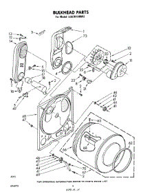 04 - Bulkhead parts for Whirlpool Dryer LG5781XMW2 from AppliancePartsPros.com