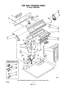 02 - Section parts for Whirlpool Dryer LE9800XPW0 from AppliancePartsPros.com
