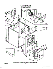 03 - Cabinet Parts parts for Whirlpool Dryer TEDL400WW0 from AppliancePartsPros.com