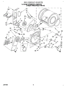 03 - Section parts for Whirlpool Dryer LER6644DZ0 from AppliancePartsPros.com
