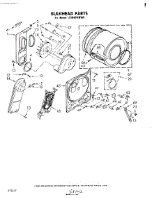04 - Section parts for Whirlpool Dryer LE3000XMW0 from AppliancePartsPros.com