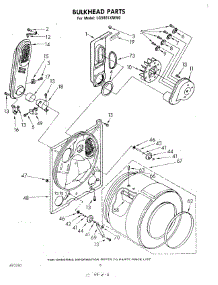 04 - Bulkhead parts for Whirlpool Dryer LG5801XMW0 from AppliancePartsPros.com