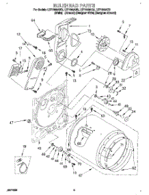 03 - Section parts for Whirlpool Dryer LEP7858AN2 from AppliancePartsPros.com