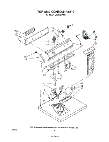 03 - Section parts for Whirlpool Dryer LE5725XPW0 from AppliancePartsPros.com