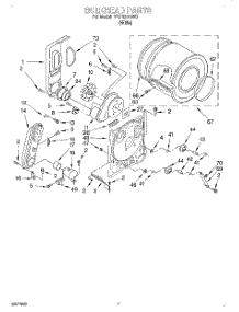 04 - Bulkhead parts for Whirlpool Dryer BYCD3723W0 from AppliancePartsPros.com