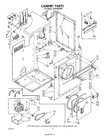 02 - Section parts for Whirlpool Dryer LE4930XSW0 from AppliancePartsPros.com