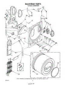 03 - Section parts for Whirlpool Dryer LE4930XSW0 from AppliancePartsPros.com