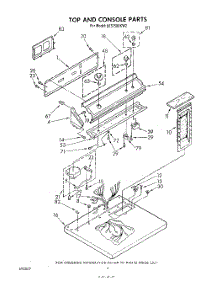 03 - Section parts for Whirlpool Dryer LE5750XKW2 from AppliancePartsPros.com