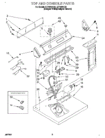 02 - Section parts for Whirlpool Dryer LET8858AQ0 from AppliancePartsPros.com