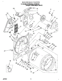 03 - Section parts for Whirlpool Dryer LET8858AQ0 from AppliancePartsPros.com