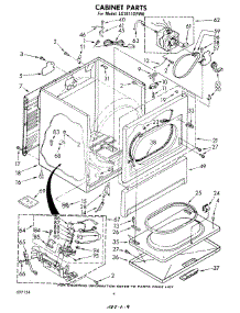 03 - Cabinet parts for Whirlpool Dryer LG7811XPW0 from AppliancePartsPros.com
