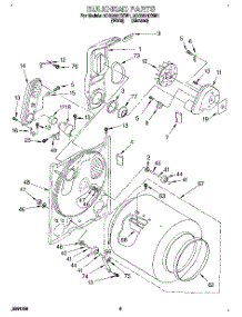 04 - Bulkhead, Lit / Optional parts for Whirlpool Dryer 3CG2901XSW1 from AppliancePartsPros.com
