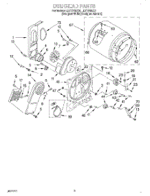 03 - Section parts for Whirlpool Dryer LET7646EQ0 from AppliancePartsPros.com