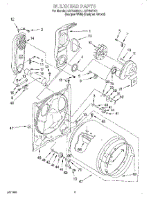 03 - Bulkhead parts for Whirlpool Dryer LGV7848DQ1 from AppliancePartsPros.com
