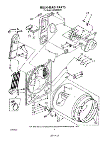 04 - Section parts for Whirlpool Dryer LE7680XSW1 from AppliancePartsPros.com