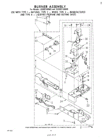 06 - 688637 Burner parts for Whirlpool Dryer 1LG5921XKW0 from AppliancePartsPros.com