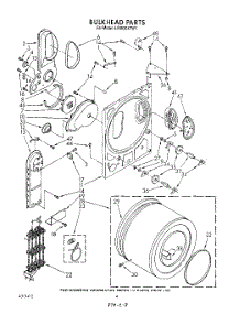 03 - Section parts for Whirlpool Dryer LE4930XTW1 from AppliancePartsPros.com