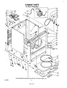 03 - Cabinet parts for Whirlpool Dryer LG5801XKW1 from AppliancePartsPros.com