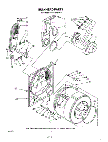 04 - Bulkhead parts for Whirlpool Dryer LG5801XKW1 from AppliancePartsPros.com