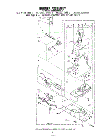 04 - Burner parts for Whirlpool Dryer LG6401XKW0 from AppliancePartsPros.com