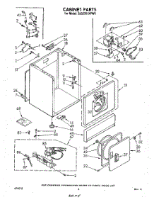 03 - Cabinet parts for Whirlpool Dryer 3LG5701XPW0 from AppliancePartsPros.com