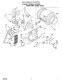 03 - Section parts for Whirlpool Dryer LET7646AZ1 from AppliancePartsPros.com