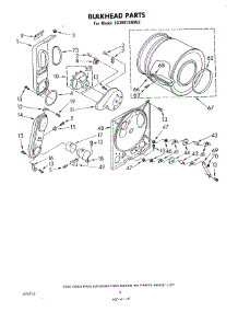 05 - Bulkhead parts for Whirlpool Dryer LG3001XMW2 from AppliancePartsPros.com