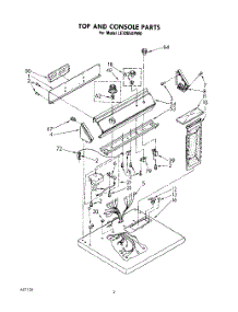 02 - Section parts for Whirlpool Dryer LE7005XPW0 from AppliancePartsPros.com