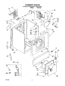 03 - Section parts for Whirlpool Dryer 3CE2910XSN1 from AppliancePartsPros.com