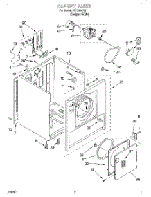 02 - Section parts for Whirlpool Dryer LER3624EQ1 from AppliancePartsPros.com