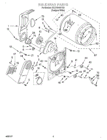 03 - Section parts for Whirlpool Dryer 3XLER5435HQ0 from AppliancePartsPros.com