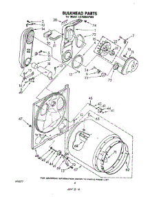 04 - Bulkhead parts for Whirlpool Dryer LG7686XPW0 from AppliancePartsPros.com