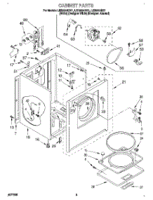 02 - Section parts for Whirlpool Dryer LER5624DW1 from AppliancePartsPros.com