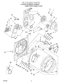 03 - Section parts for Whirlpool Dryer LEC8858EZ2 from AppliancePartsPros.com