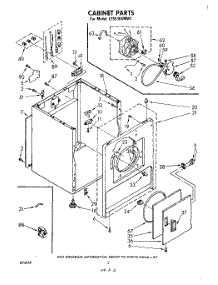 02 - Section parts for Whirlpool Dryer LE5530XMW1 from AppliancePartsPros.com
