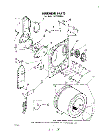 03 - Section parts for Whirlpool Dryer LE4930XMW0 from AppliancePartsPros.com