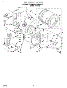 04 - Bulkhead parts for Whirlpool Dryer LGR5644AN2 from AppliancePartsPros.com