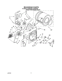 03 - Section parts for Whirlpool Dryer LER5624DZ0 from AppliancePartsPros.com