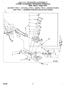 03 - 3401771 Burner Assembly parts for Whirlpool Dryer LGT5624BW2 from AppliancePartsPros.com
