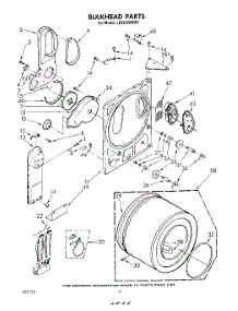 03 - Section parts for Whirlpool Dryer LE4905XMW1 from AppliancePartsPros.com