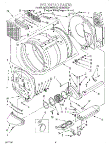 03 - Bulkhead parts for Whirlpool Dryer GEC9858EQ0 from AppliancePartsPros.com