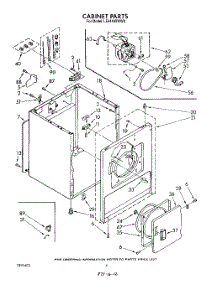03 - Section parts for Whirlpool Dryer LE4440XWW0 from AppliancePartsPros.com