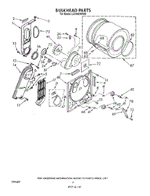 04 - Section parts for Whirlpool Dryer LE4440XWW0 from AppliancePartsPros.com