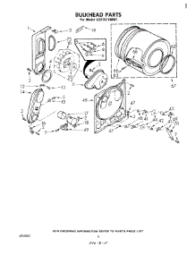04 - Bulkhead parts for Whirlpool Dryer LG5701XMW1 from AppliancePartsPros.com