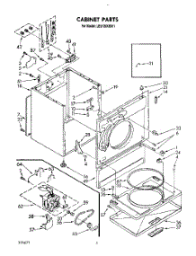 02 - Section parts for Whirlpool Dryer LE5720XSW1 from AppliancePartsPros.com