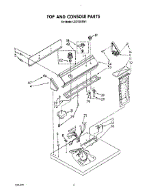 03 - Section parts for Whirlpool Dryer LE5720XSW1 from AppliancePartsPros.com