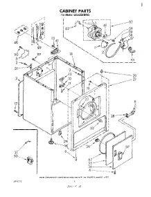 02 - Section parts for Whirlpool Dryer LE5530XMW2 from AppliancePartsPros.com
