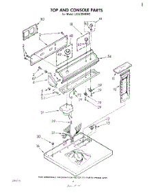 03 - Section parts for Whirlpool Dryer LE5530XMW2 from AppliancePartsPros.com