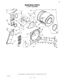 04 - Section parts for Whirlpool Dryer LE5530XMW2 from AppliancePartsPros.com